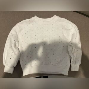 GAP white polka dot sweatshirt